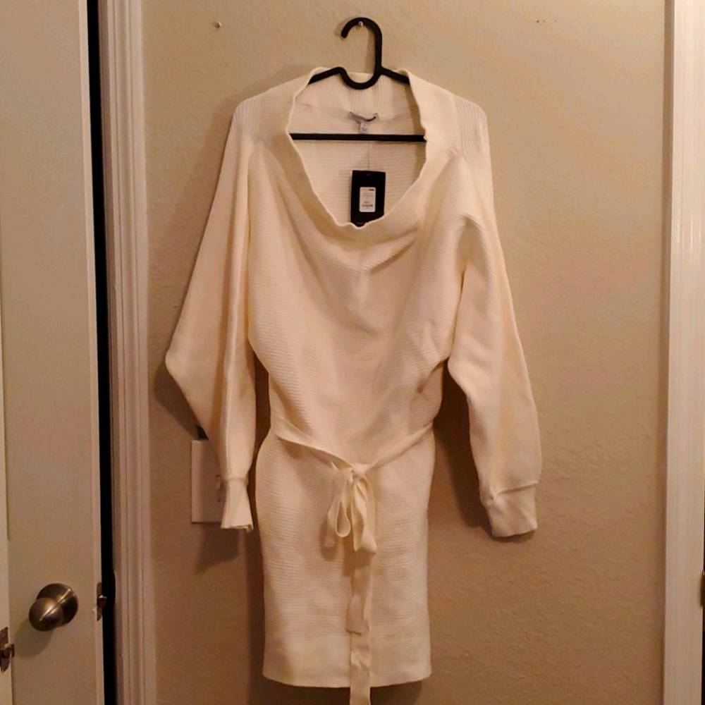 NWT Fashion Nova off shoulder sweater dress